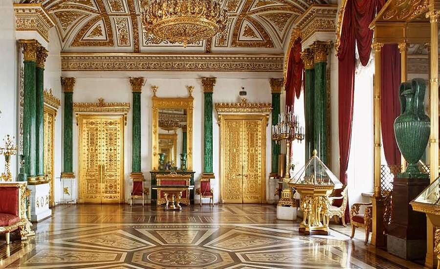 The Malachite Room at the Hermitage 