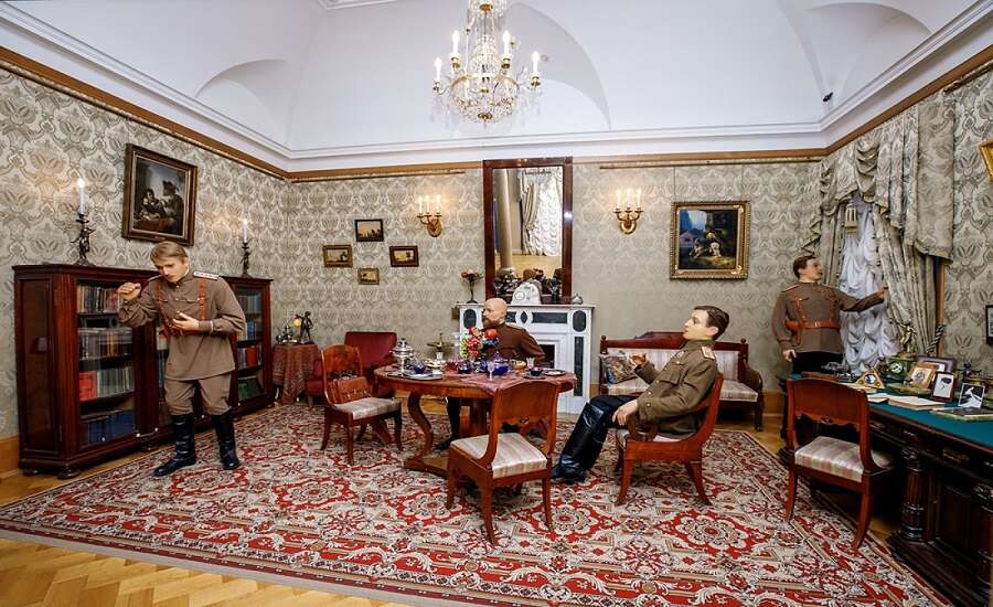 The Murder of Rasputin Installation at the Yusupov Palace, St. Petersburg