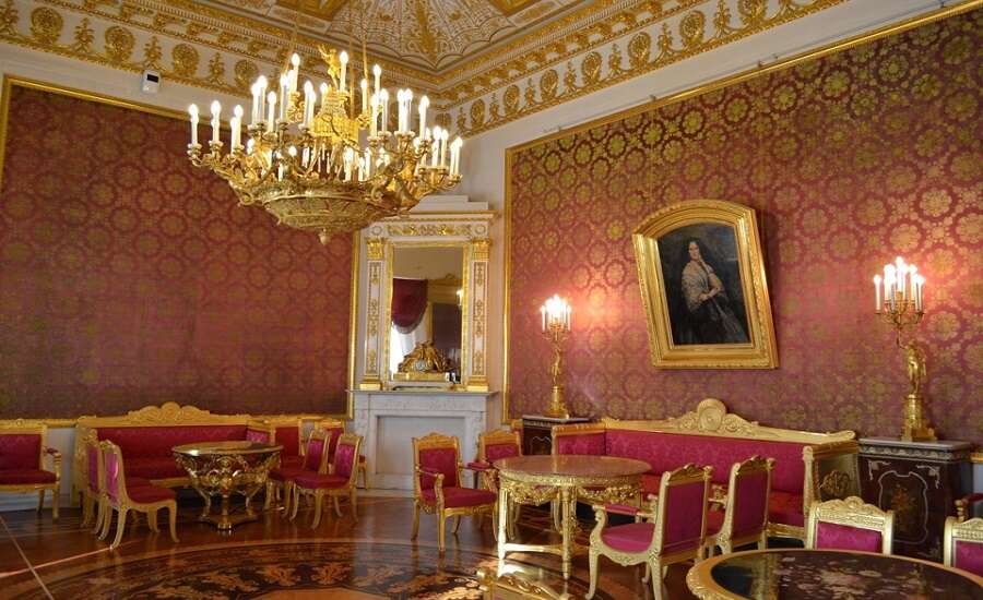 Red Living Room of the Yusupov Palace, St. Petersburg