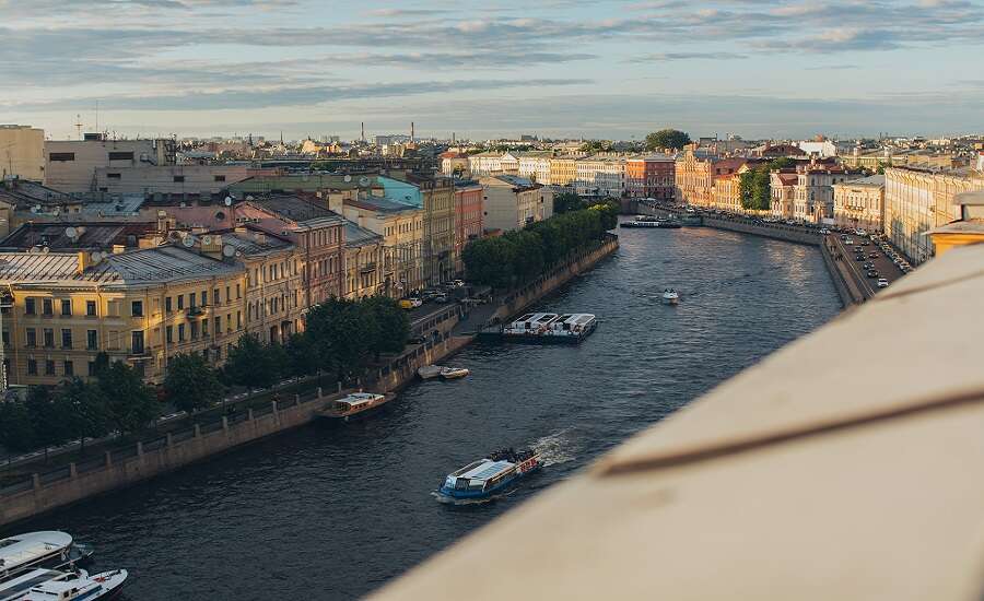 St. Petersburg, boat trip