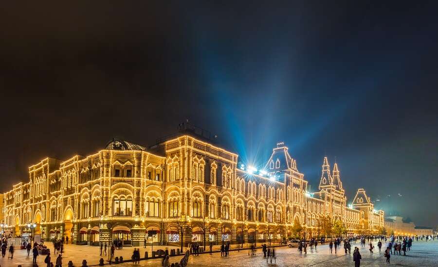 GUM night , Moscow