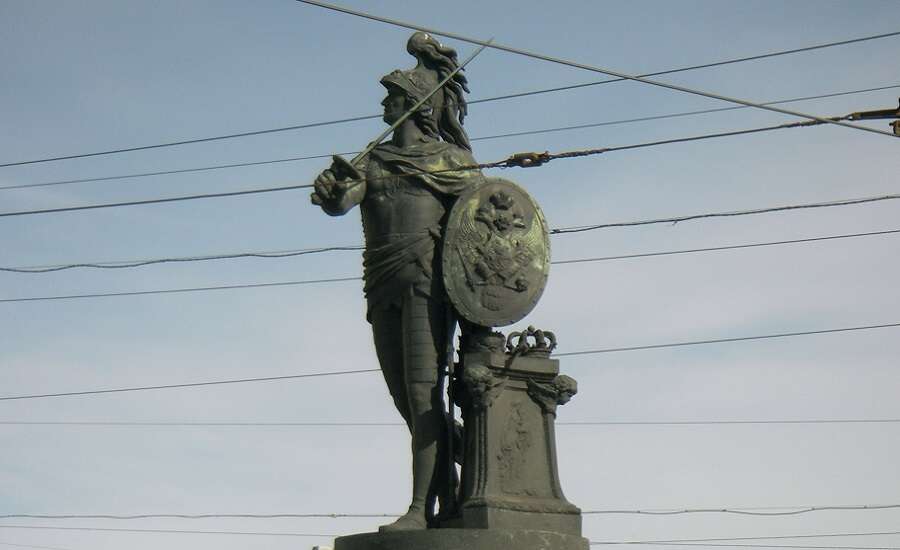 A statue of  Alexander Suvorov, S Petersburg
