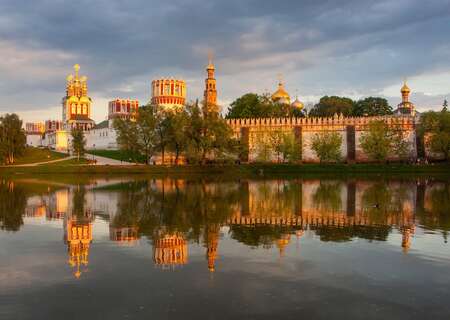 Novodevichy convent view, Moscow, Russia