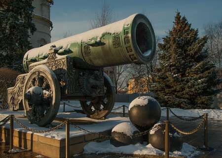 The Kremlin Tsar cannon, Moscow, Russia