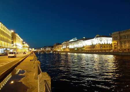 Channels in Saint Petersburg, Russia