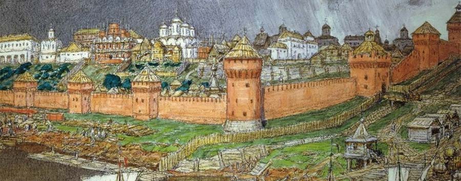 Moscow Kremlin in the times of Ivan III