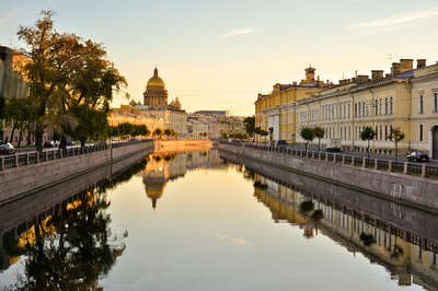 Moika river embankment, St Petersburg, Russia