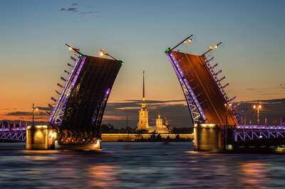 Palace bridge, St Petersburg, Russia