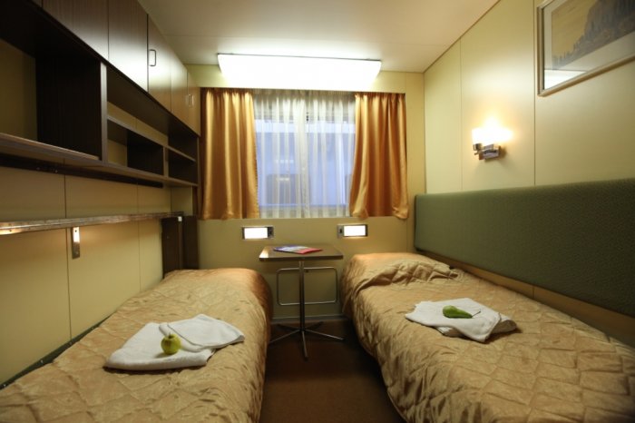 Twin cabin on MS Zosima Shashkov