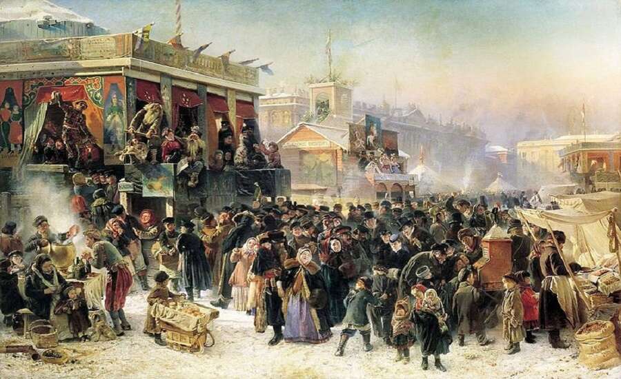 Boris Kustodiev - Shrovetide 