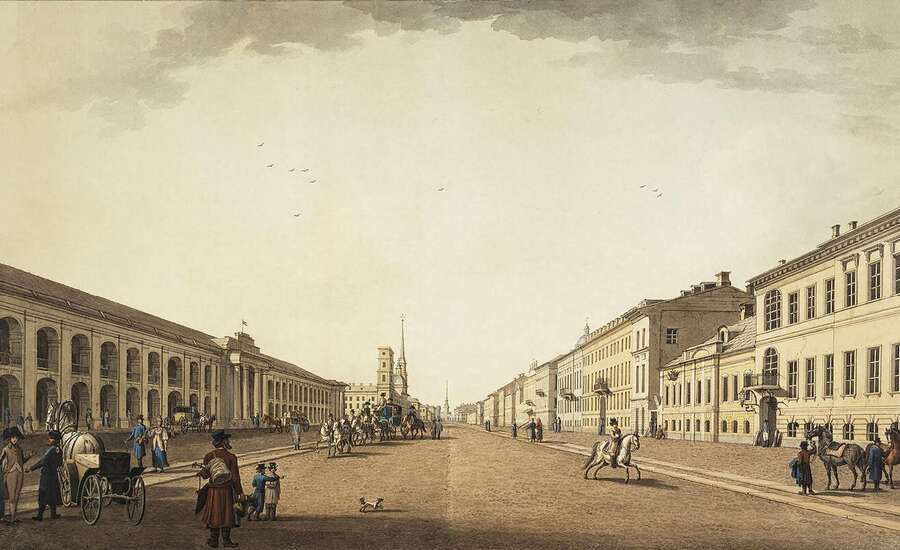 Nevsky Prospekt in the 18th century