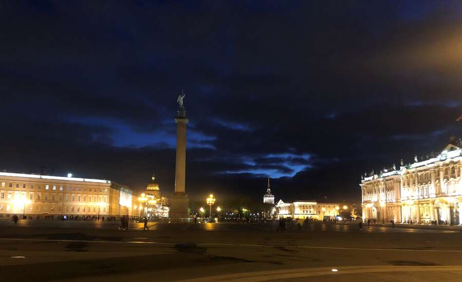 Angel on top of Alexander Column, St. Petersburg