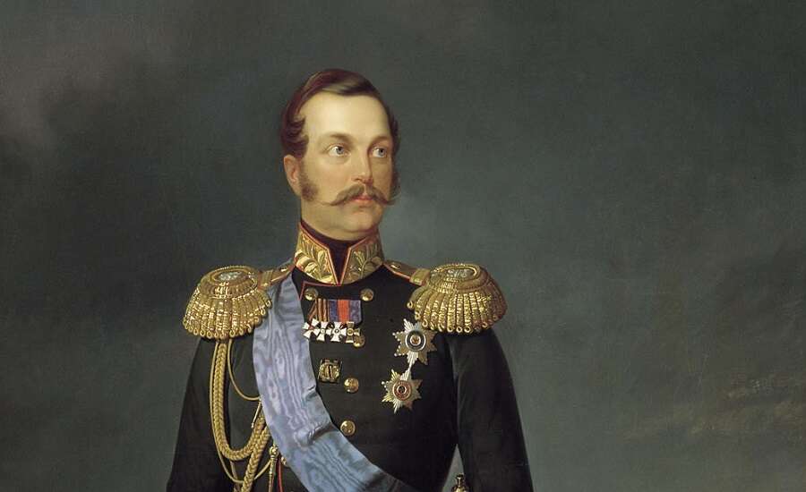 Portrait of Emperor Alexander II by E.Botman