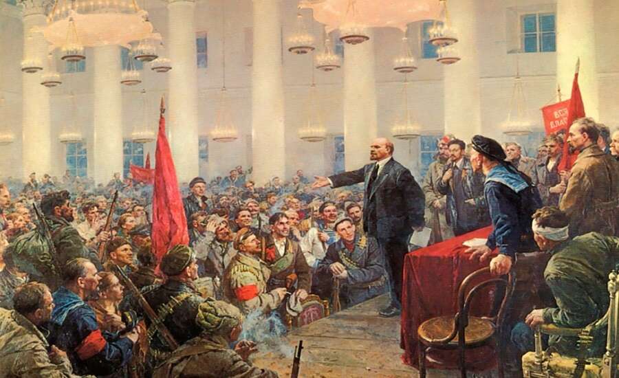 Lenin in Smolny by Serov