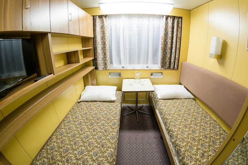 STANDARD TWIN CABIN ON MAIN OR MIDDLE DECK (A2, 10 sq.m.) on MS Swan Lake