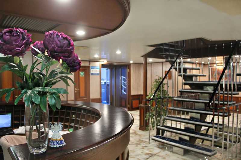 MS Swan Lake decks stairs