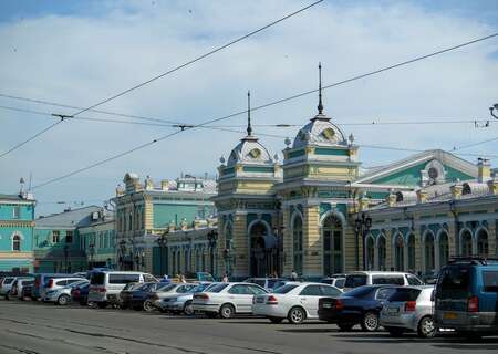 The Irkutsk Railway station, Russia