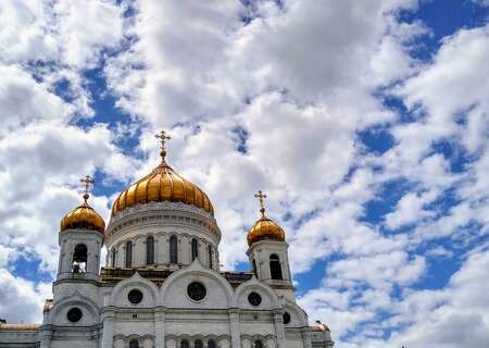 Cathedral of Christ the Saviour view, Moscow, Russia
