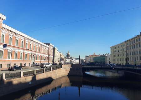 Canal embankment, St Petersburg, Russia