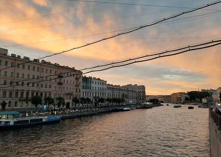 Fontanka river, St Petersburg, Russia