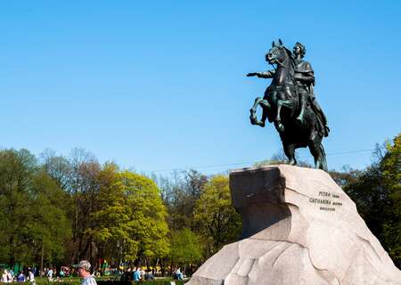 Bronze horseman, St Petersburg, Russia