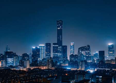Beijing city night view, China