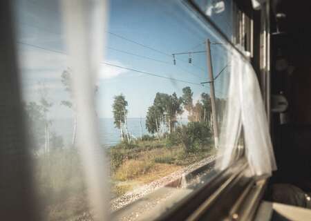 Railway landscape, Russia