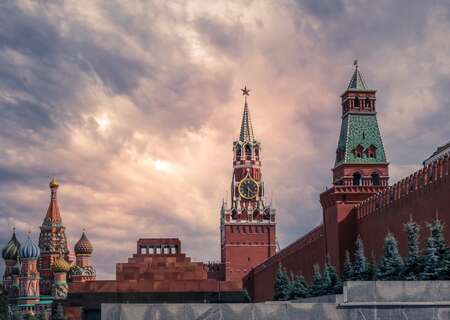 Moscow Kremlin evening view, Russia