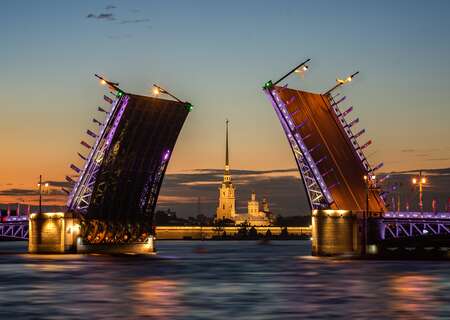 Palace Bridge, St Petersburg, Russia