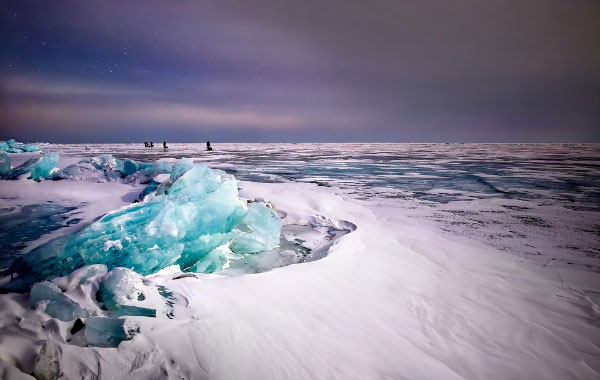 Lake Baikal in winter